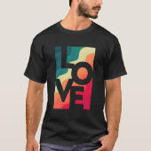 Rainbow Love Gay LGBT Diversiteit Inclusie Gelijkh T-shirt (Voorkant)