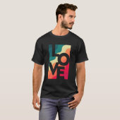 Rainbow Love Gay LGBT Diversiteit Inclusie Gelijkh T-shirt (Voorkant volledig)