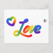 Rainbow Love Gradient Briefkaart (Voorkant)