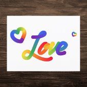Rainbow Love Gradient Briefkaart