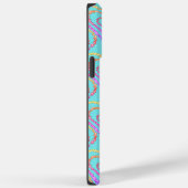 Rainbow Love Heart Patroon Over Light Blauwgroen Case-Mate iPhone Case (Achterkant / Rechts)