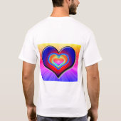Rainbow Love Heart T-shirt (Achterkant)