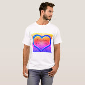 Rainbow Love Heart T-shirt (Voorkant volledig)