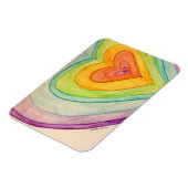 Rainbow Love Hearts Inspirerend Fridge Magnet Magneet (Linkerzijde)
