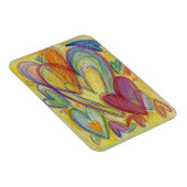 Rainbow Love Hearts Inspirerend Fridge Magnet Magneet (Rechterzijde)