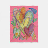 Rainbow Love Hecht Soft Fleece Thlanket Blanket (Voorkant)