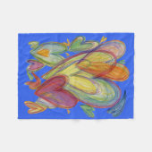 Rainbow Love Hecht Soft Fleece Thlanket Blanket Deken (Voorkant (Horizontaal))