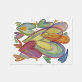 Rainbow Love Hecht Soft Fleece Thlankets Blankets Deken (Voorkant (Horizontaal))
