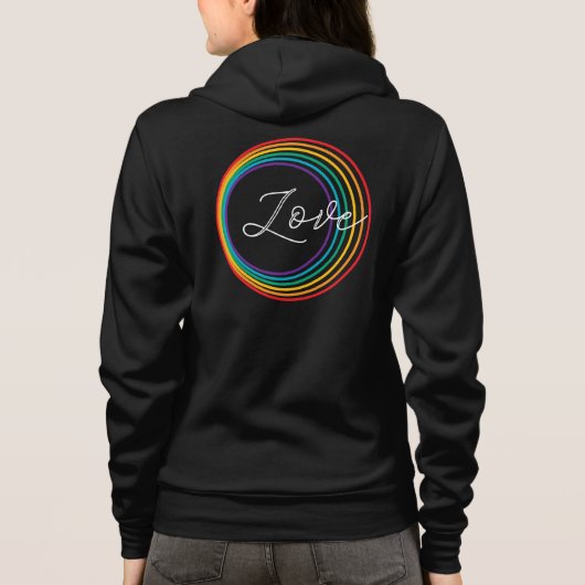 Rainbow Love Hoodie (Achterkant)