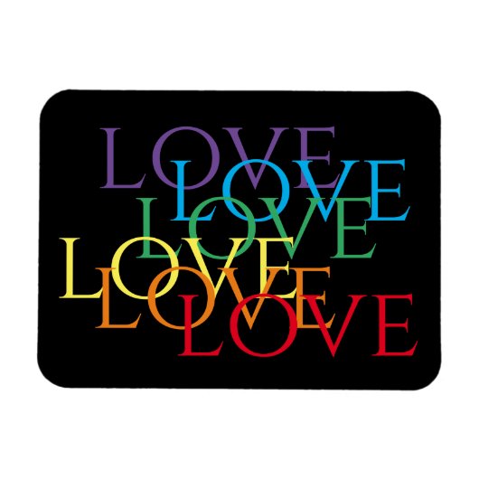 RAINBOW LOVE II 3x4 Flexibele magneet (Horizontaal)