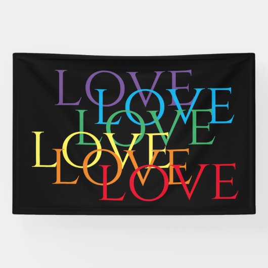 RAINBOW LOVE II 4x6 Banner (Horizontaal)