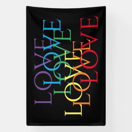 RAINBOW LOVE II 4x6 Banner (Verticaal)