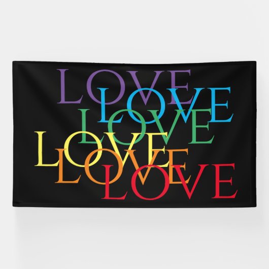 RAINBOW LOVE II 6'x10' Banner (Horizontaal)