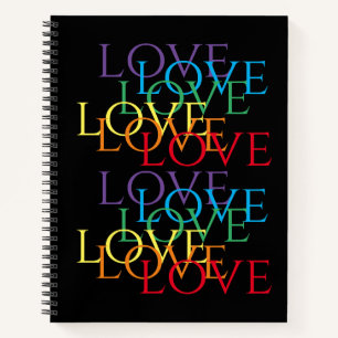 RAINBOW LOVE II 8.5x11 Spiraal Notitieboek
