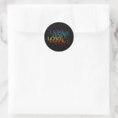 RAINBOW LOVE II Kleine ronde Stickers (Tas)