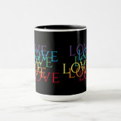 RAINBOW LOVE II Tall Black Combo Mok (Midden)