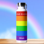 Rainbow Love is een persoonlijke liefde voor Gay P Waterfles