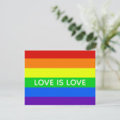 Rainbow Love is Love Gay Pride LGBTQ Beauful (Staand voorkant)