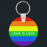 Rainbow Love is Love Gay Pride LGBTQ Beauful Sleutelhanger<br><div class="desc">Gay Pride regenboogstriped sleutelhanger die Love leest is Love. Cute LGBTQ-ondersteuning voor al je homoseksuele,  lesbische,  biseksuele,  transseksuele en panseksuele vrienden en familie. Steun voor gelijke rechten voor alle mensen,  ongeacht wie ze liefhebben en hun geslachtsidentificatie. Een schattig progressief ontwerp voor de LGBT-gemeenschap.</div>