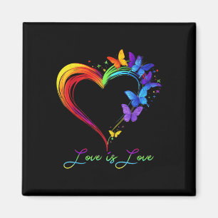 Rainbow Love Is Love LHBT Gay Lesbian Pride Butter Magneet