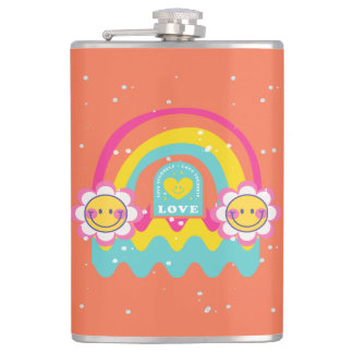 Rainbow Love jezelf Heupfles
