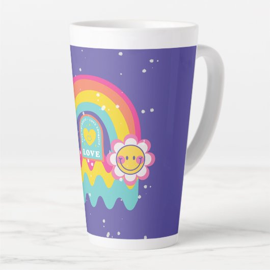 Rainbow Love jezelf Latte Mok (Rechterhoek)