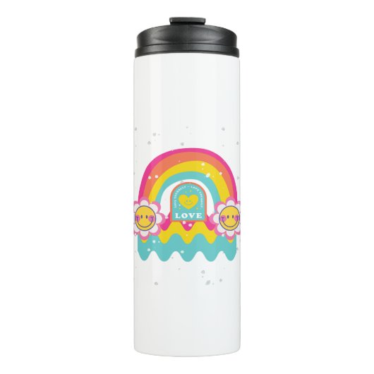 Rainbow Love jezelf Thermosbeker (Voorkant)