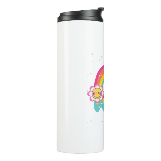 Rainbow Love jezelf Thermosbeker (Gedraaid links)