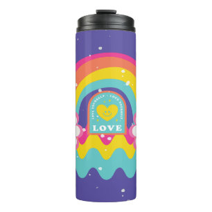 Rainbow Love jezelf Thermosbeker