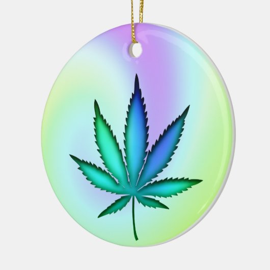 Rainbow Love Keramisch Ornament (Links)