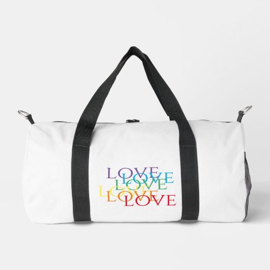 RAINBOW LOVE Kleine Duffel Tas (Voorkant)