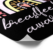 Rainbow Love Latch Nourish Breastfeeding Awareness Poster (Hoek)