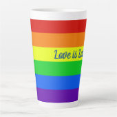 Rainbow Love Latte Mok (Voorkant)