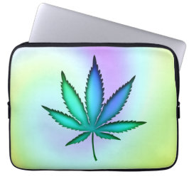 Rainbow Love Leaf Laptop Sleeve