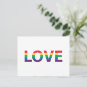 Rainbow Love Letters Briefkaart (Staand voorkant)