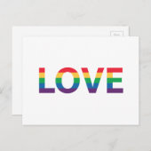 Rainbow Love Letters Briefkaart (Voorkant / Achterkant)