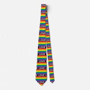 Rainbow Love, LGBTQ PRIDE, Celebrate Love Stropdas