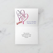 Rainbow Love Lijst Trouwfoto Bedankkaart (Binnen)