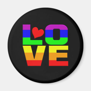 Rainbow Love magneet