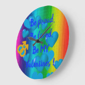 Rainbow Love Man Grote Klok (Hoek)