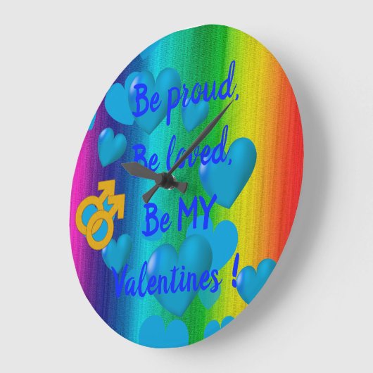 Rainbow Love Man Grote Klok (Hoek)