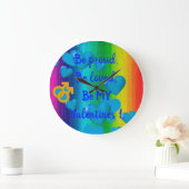 Rainbow Love Man Grote Klok (Huis)