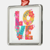 Rainbow Love Metalen Ornament (Links)