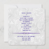 Rainbow Love on Wedding Satin Invitation Kaart (Achterkant)