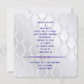 Rainbow Love on Wedding Satin Invitation Kaart (Achterkant)