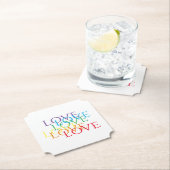 RAINBOW LOVE Onderzetter Ticket Paper (Insitu)