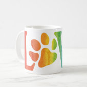 Rainbow Love Paw Koffiemok (Voorkant links)
