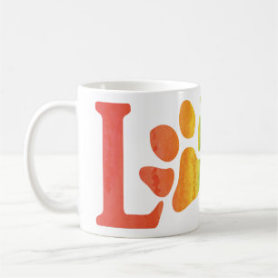 Rainbow Love Paw Koffiemok