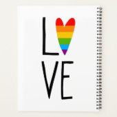 Rainbow Love Planner (Achterkant)