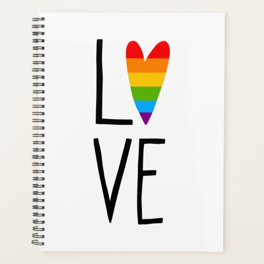 Rainbow Love Planner (Voorkant)